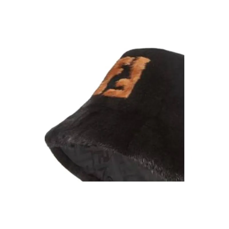 FENDI Mink Fur Bucket Hats Women's Black-1
