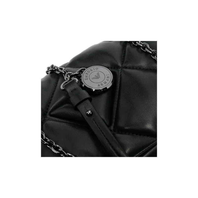 EMPORIO ARMANI Polyester Shoulder Bag Women's Black-3