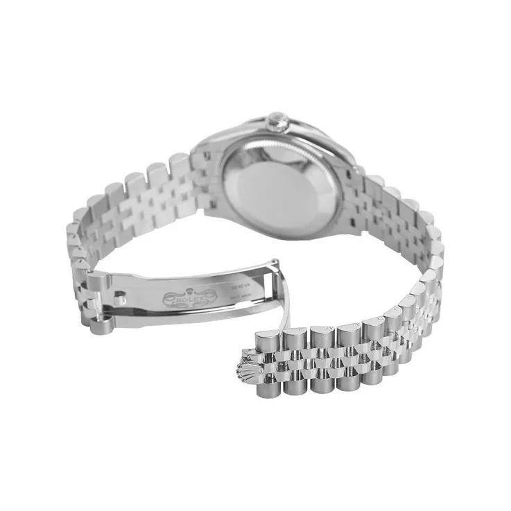 ROLEX Log Series Automatic Mechanical Movement Women's Watch Watch 31mm Silver Dial Oystersteel 18ct White Gold Case-1