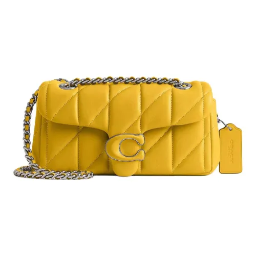 COACH Tabby Nappa Leather Wine God Bag Portable Crossbody Bag Shoulder Bag Small Size Women's Canary