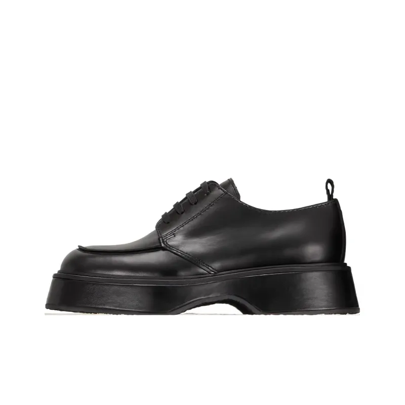 AMI Paris Lace-up Leather Loafers-0