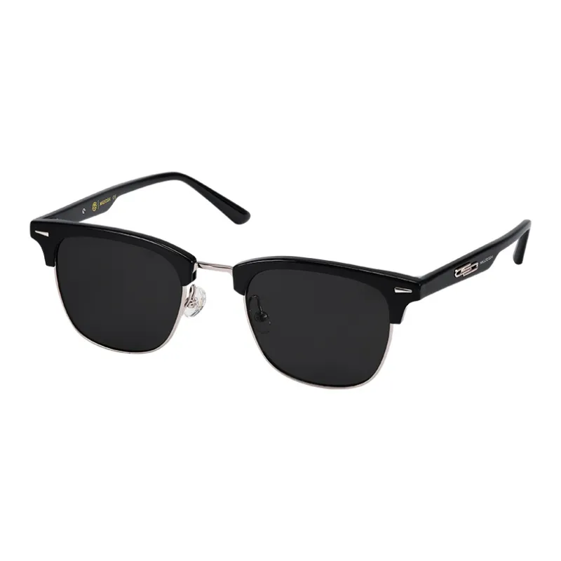 MUJOSH Astral Series Browline Half Rim Plate Sunglasses With UV400 UV Protection Unisex-1