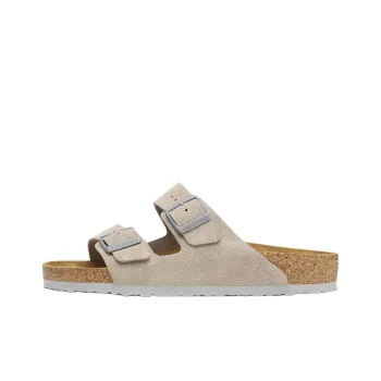 Birkenstock Arizona Suede Leather Sandals 'Stone Coin'