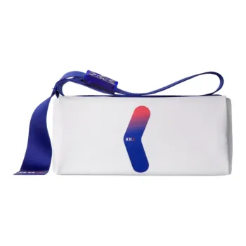 XINXIAKE Fabric Toast Crossbody Bag Small Size Unisex White/Black/Blue