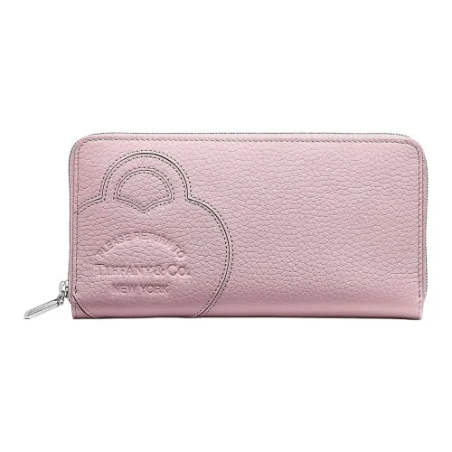TIFFANY & CO. Return To Tiffany Collection Taurillon Leather Wallet Large Size Women's Crystal Pink