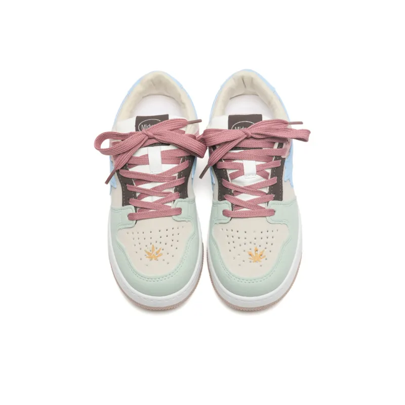 Circle Small Coverage Slip-Resistant Cushioning Wear-Resistant Balance Low-Top Skateboard Shoes Women's-2