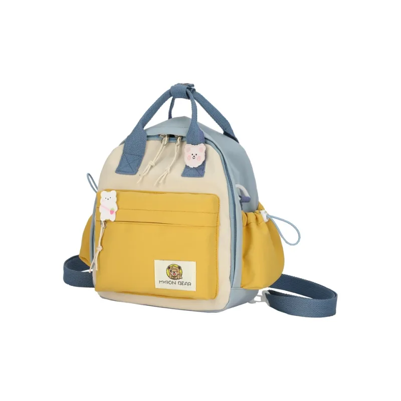 Parker Bear Oxford Backpack Unisex Pink Yellow Blue Black-16