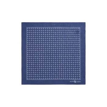 Polo Ralph Lauren Geometric-print Linen Pocket Square