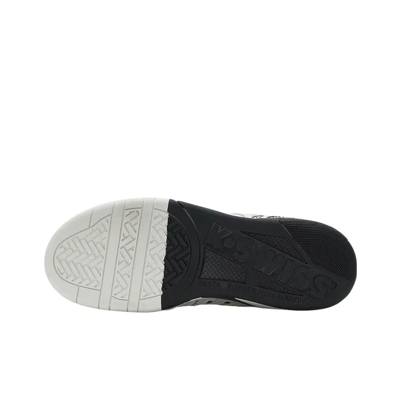 KARL LAGERFELD x KSWISS Lightweight And Breathable Low Top Skateboard Shoes Unisex Wimbledon White/Black-11