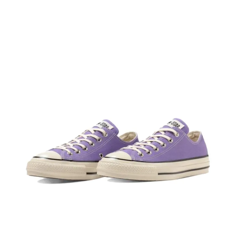 Converse All Star Non slip Lightweight Low Top Canvas Shoes Unisex Purple White Japan Version-2