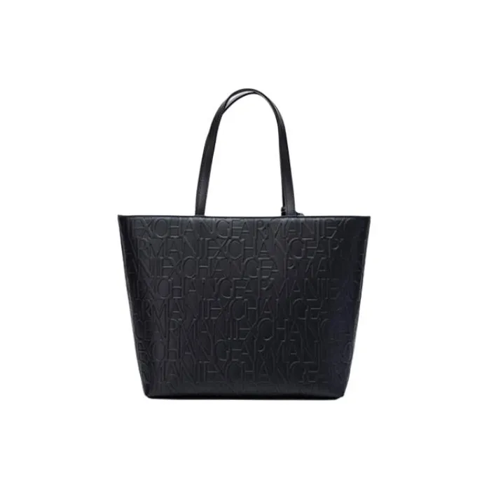 ARMANI EXCHANGEAE Pu Tote Bag, Shopping Bag, Handbag, Shoulder Bag Medium Size Women's Green-2