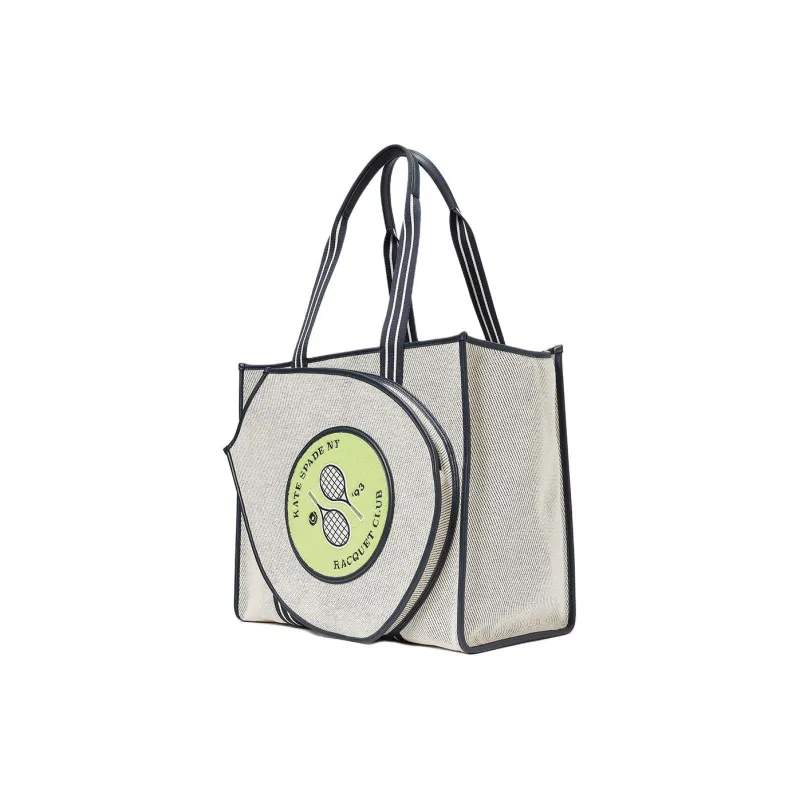 Kate Spade Fabric Tote Bag, Shopping Bag, Handbag, Shoulder Bag Women's Parchment Multicolor-1