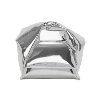JW Anderson Small Twister Metallic Top Handle Bag