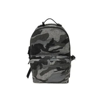 Valentino GARAVANIRockstud Calfskin Backpack Men's Gray
