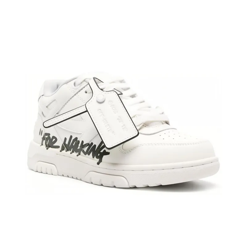 OFF WHITE Out Of Office Ooo For Walking White Black Women's-2