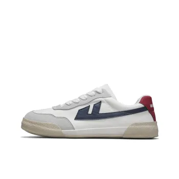 Warrior Wear resistant Lightweight Breathable And Non slip. Low Top Canvas Shoes Unisex White Gray Dark Blue