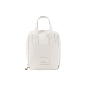 LOHAS Travel PU Makeup Bag Regular Unisex White/Pink