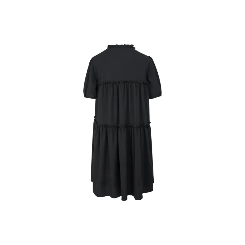 3COLOUR Short-Sleeved Dresses Women's Classic Black-1