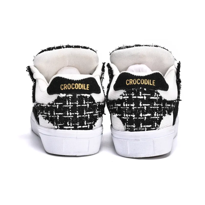 Crocodile Cushioning Low-Top Skateboard Shoes Unisex-10