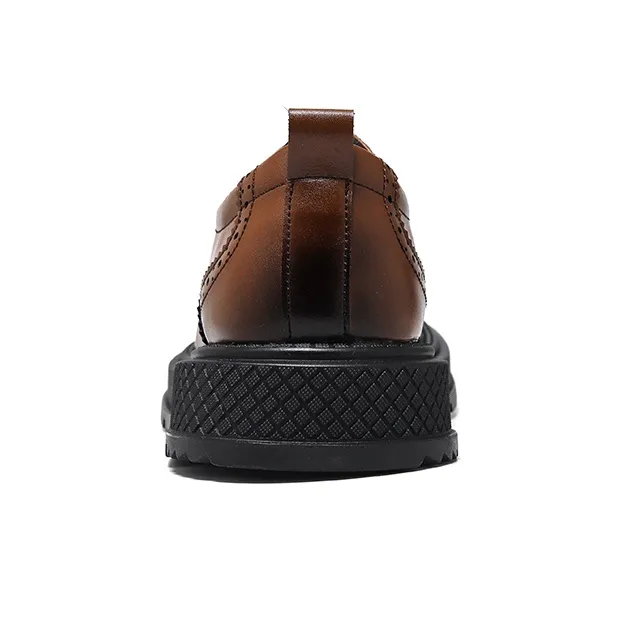 ZUWUDONG Dress Shoes Men Low Top Brown-10