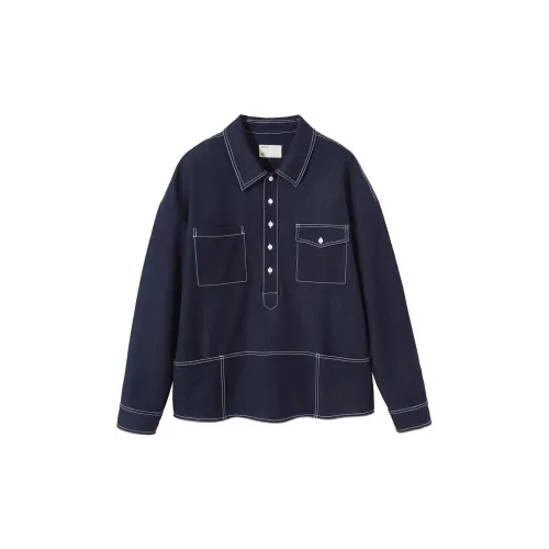 RIVER STONE Shirts Men Dark Blue