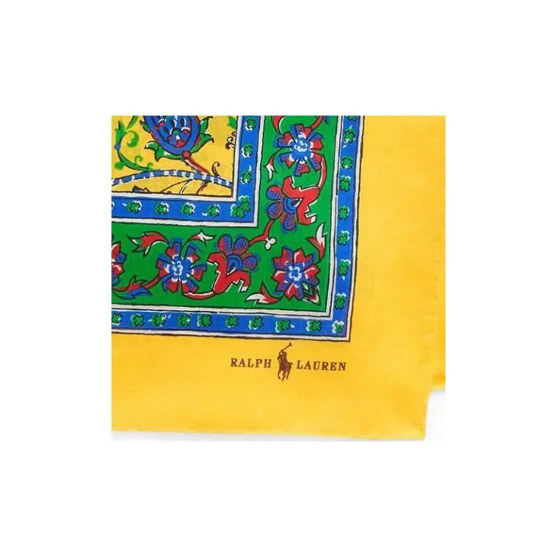Polo Ralph Lauren Paisley-print Mulberry Silk Scarf-2