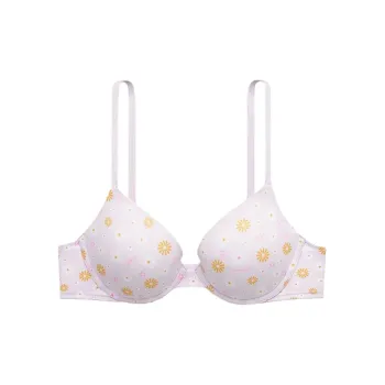 Victoria's Secret WEAR EVERYWHERE PUSH-UP Bra Women's Whisper Purple Daisy Print