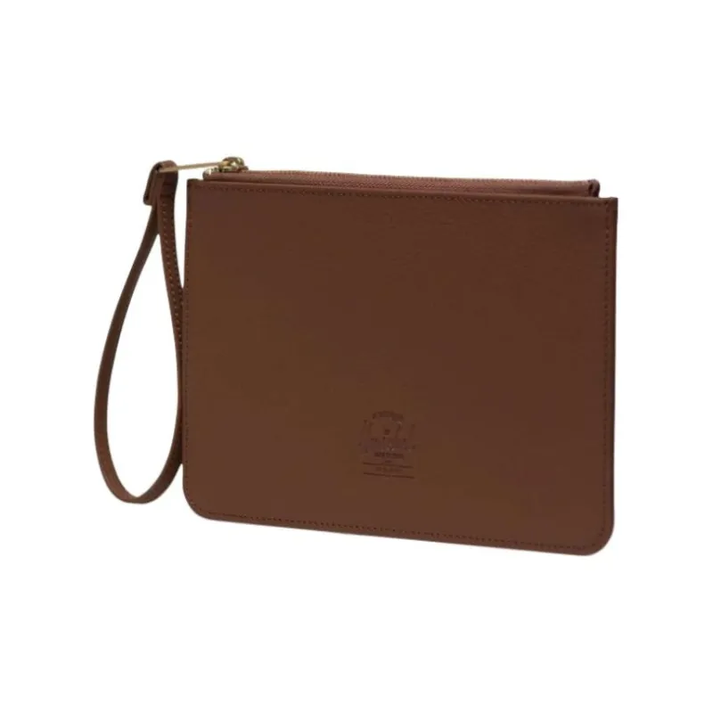 Herschel Pure Vegan Leather Clutch Unisex Saddle Brown-1