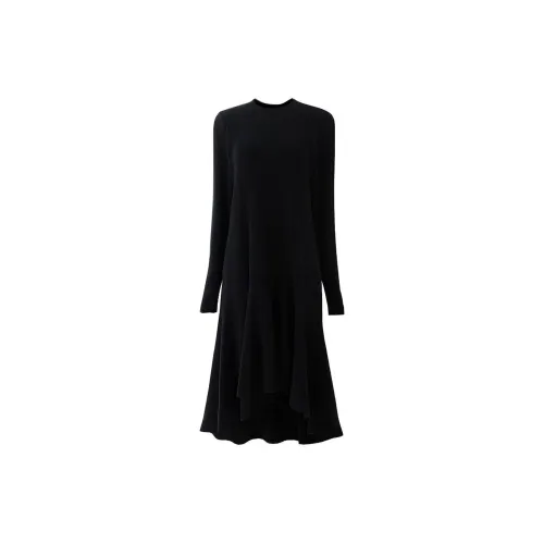 SOON FLOWER Long-Sleeved Dresses Women's Black