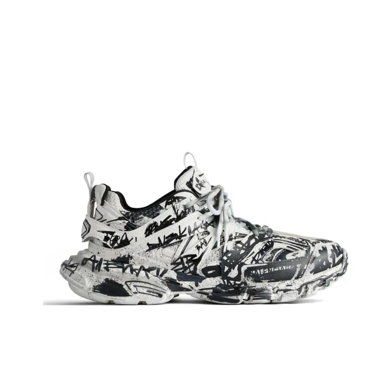 Balenciaga Track White Black Graffiti-1