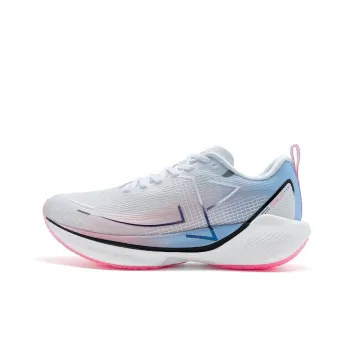 XTEP 360X Running Shoes Women's Low Top New White/Fluorescent Cherry Pink/Moon Blue