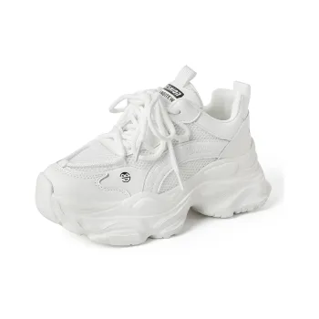HUANAI Anti Slip Wear Resistant Low Top Chunky Sneakers Women's