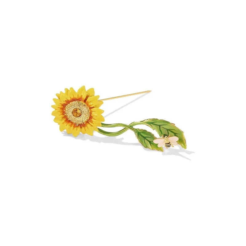 Fariya 18K Gold Plated Copper Brooches Women's-1