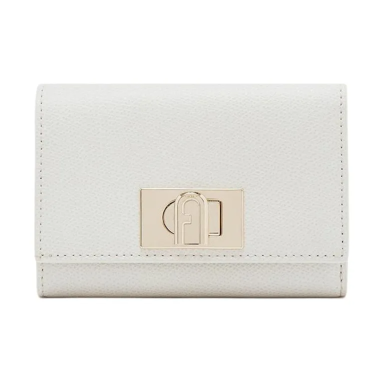 Furla 1927 Collection Leather Wallet Women's Cotton Candy White-0