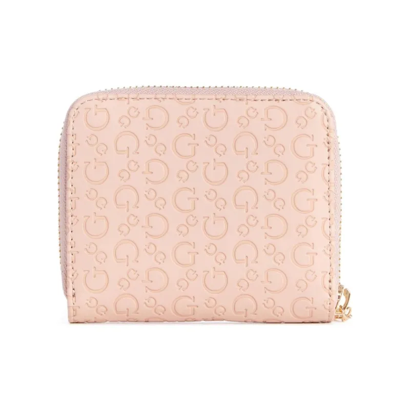 GUESS Artificial Leather Wallet Unisex Rose Red-1