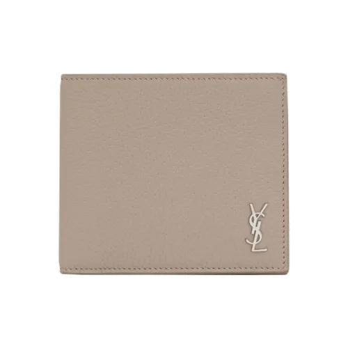 SAINT LAURENT CASSANDREEast/West Grained Leather from Small Size Men's Gray Brown