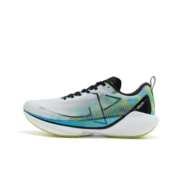 XTEP 360X Running Shoes Men Low Top New White/Scallion Green/Sky Blue