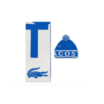 LACOSTE Wool Beanies Unisex Gray
