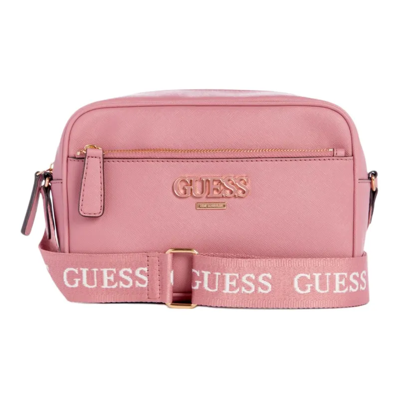 GUESS Artificial Leather Shoulder Bag Crossbody Bag Women's Rose Pink-0