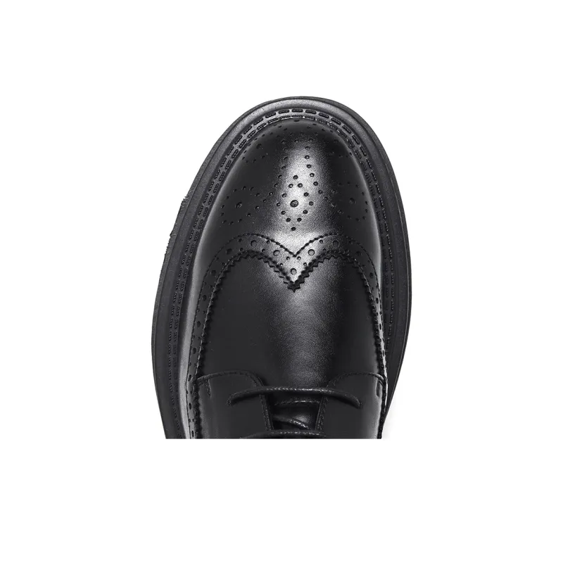 ZUWUDONG Dress Shoes Men Low Top Brown-3