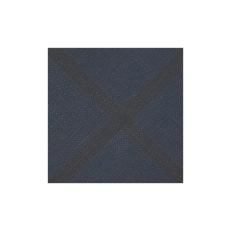 Burberry London Plaid With Leather Wallet Men's Dark Blue/Black-5