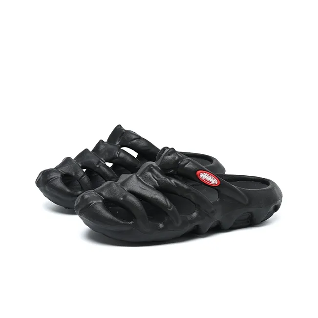 BBIMP Wrap toe Slippers Unisex Black-1