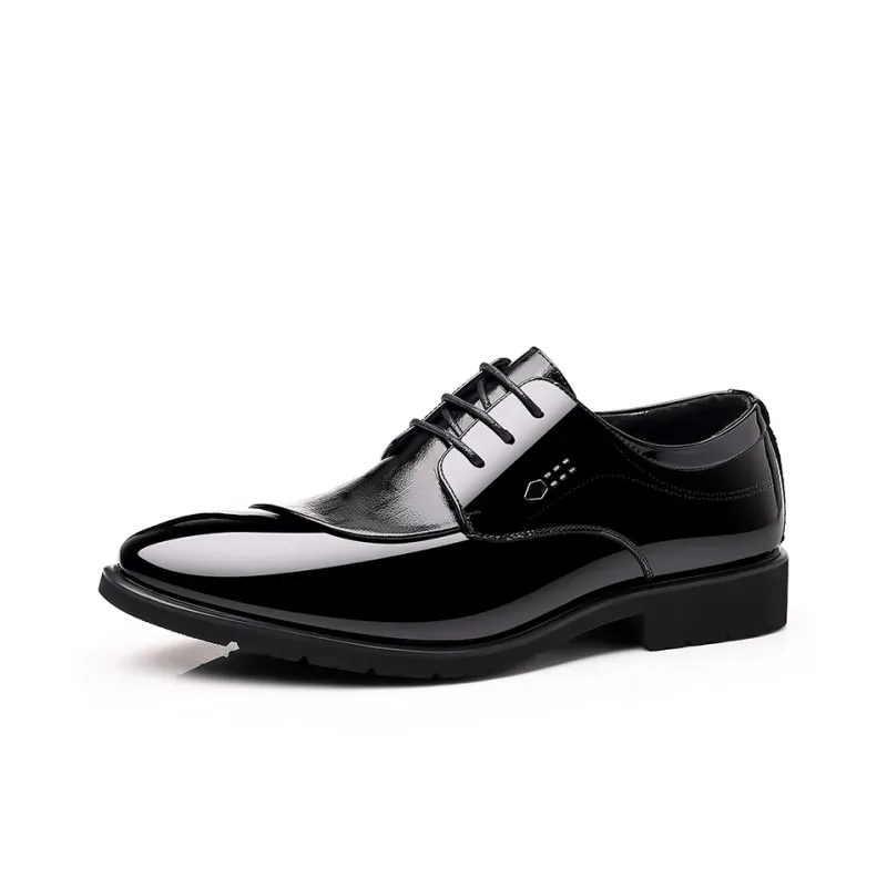 Batotem Dress Shoes Men Low Top Black-0