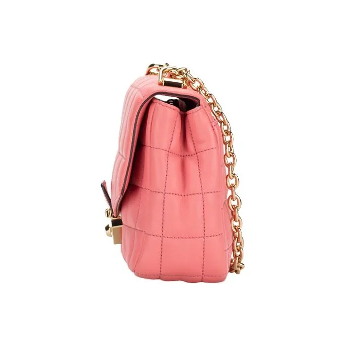 MICHAEL KORS Soho Sheepskin Shoulder Bag, Crossbody Bag Large Size Women's Rose Pink-4