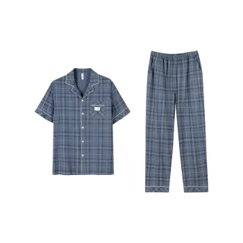 Follow The United States Pajama Set Men's Autumn Wave Blue
