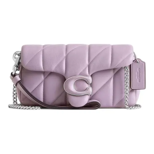 COACH Tabby Nappa Leather Crossbody Bag Shoulder Bag Small Size Women's Light Purple