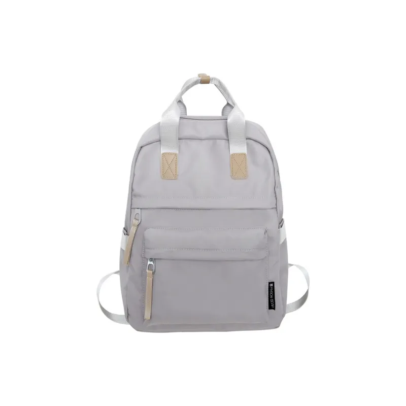 Parker Bear Nylon Backpack Unisex Black/Gray/Ecru/Green-18