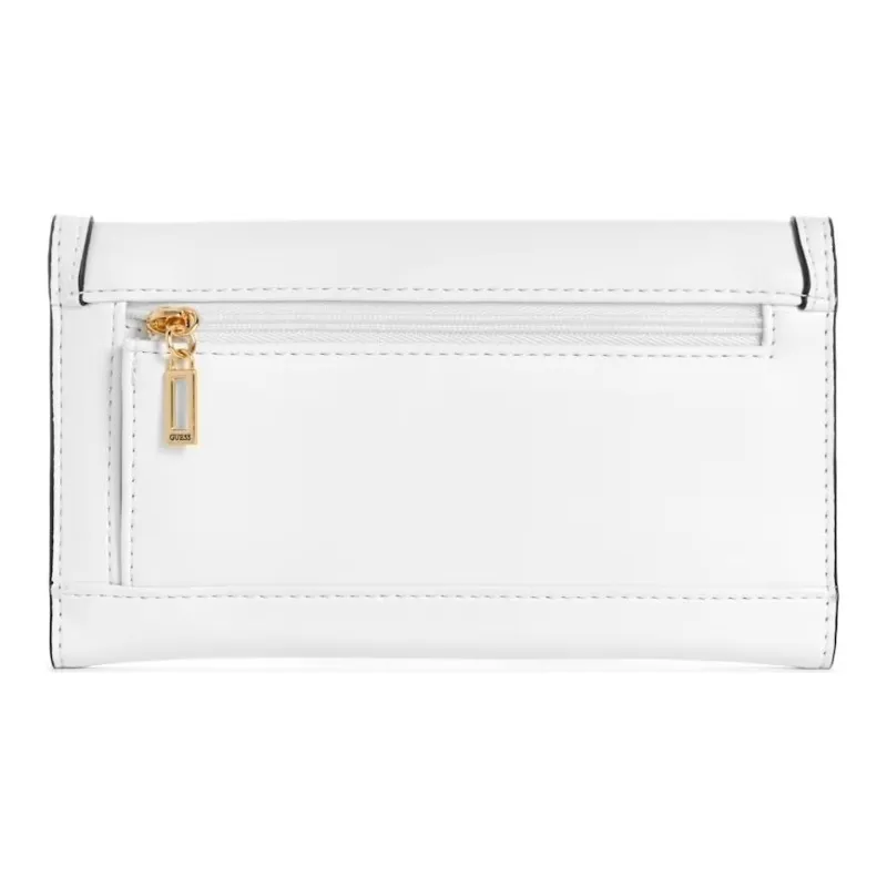 GUESS Artificial Leather Clutch Unisex White-1
