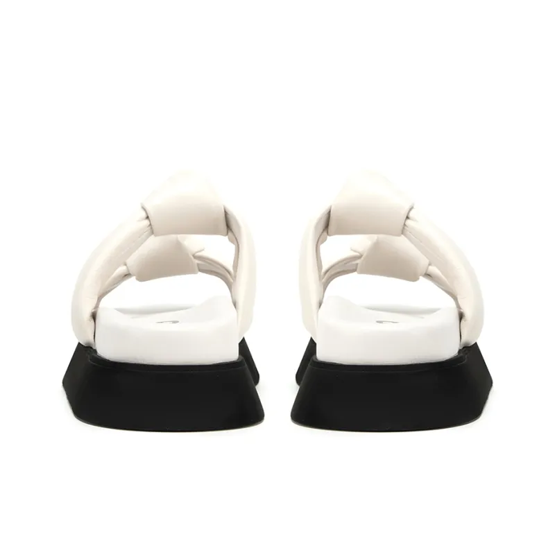 MIO Slide Slippers Women's Ecru/Khaki-3