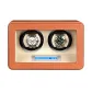 2 Watch Slot-[Fingerprint Version]Brown+Beige Yellow